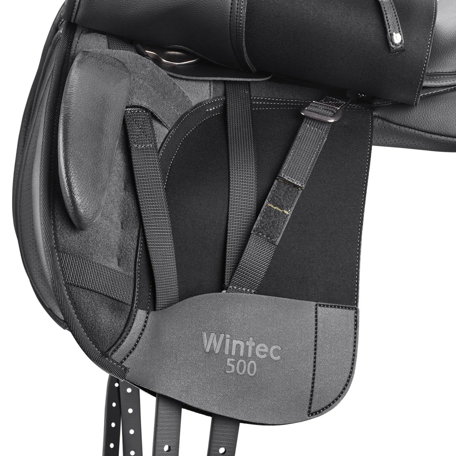 SADDLERY BRANDS INTL Wintec 500 Dressage Saddle with Flocked Panels Black Best